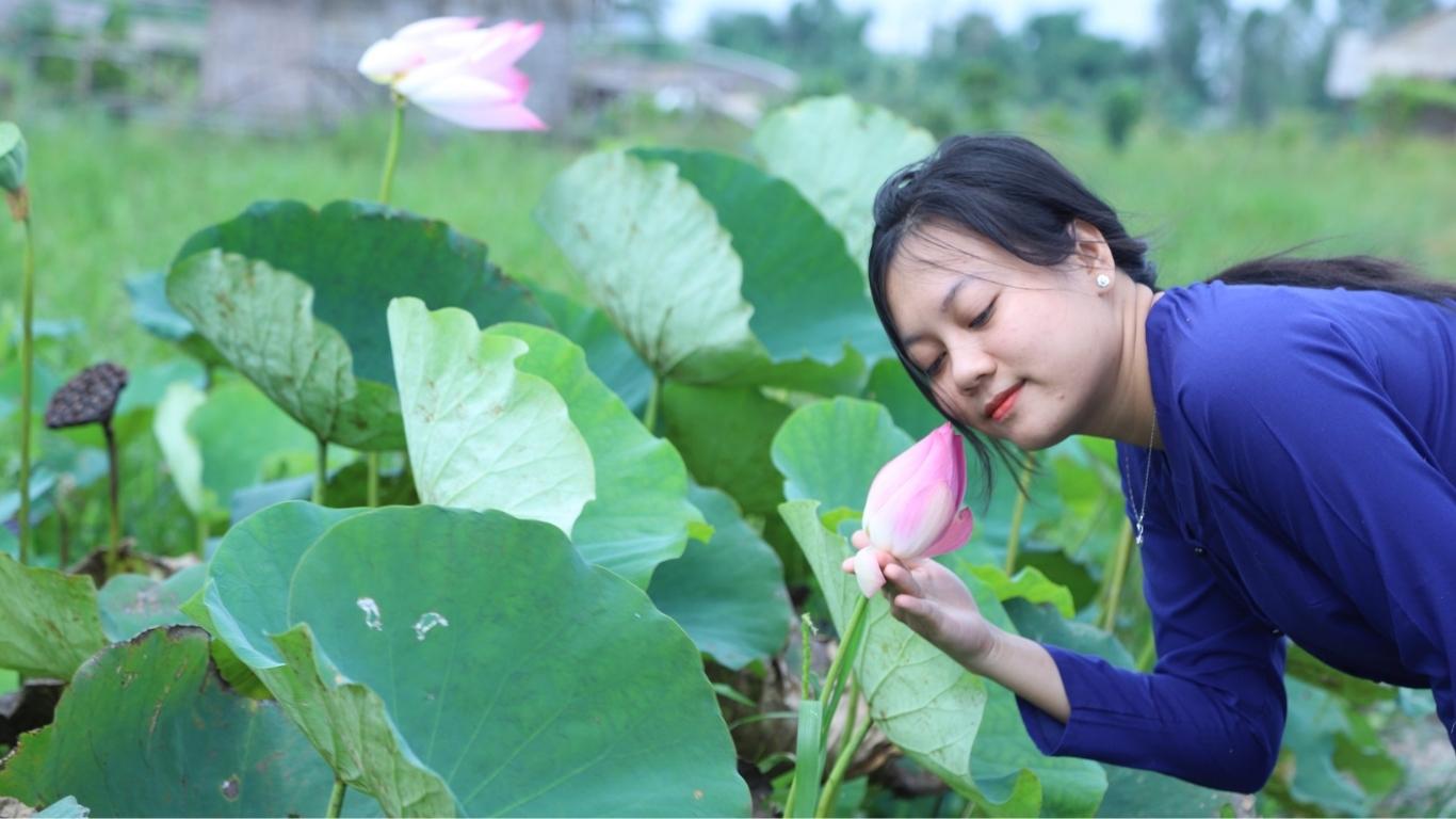 Đầm sen tại Việt Mekong Farmstay