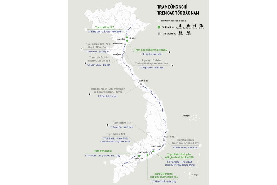 quy mo tram dung nghi cao toc phan thiet dau giay