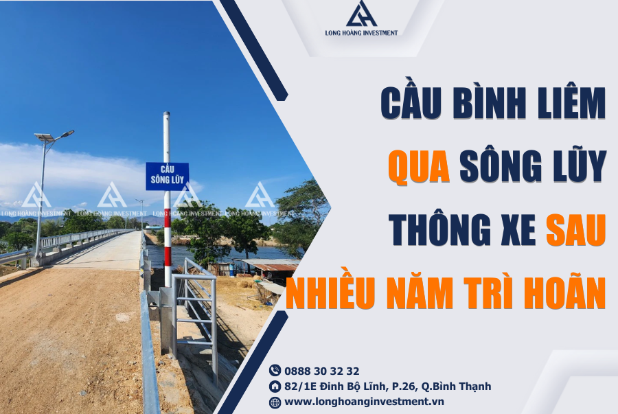 Cầu Bình Liêm Qua Sông Lũy Thông Xe Sau Nhiều Năm Trì Hoãn