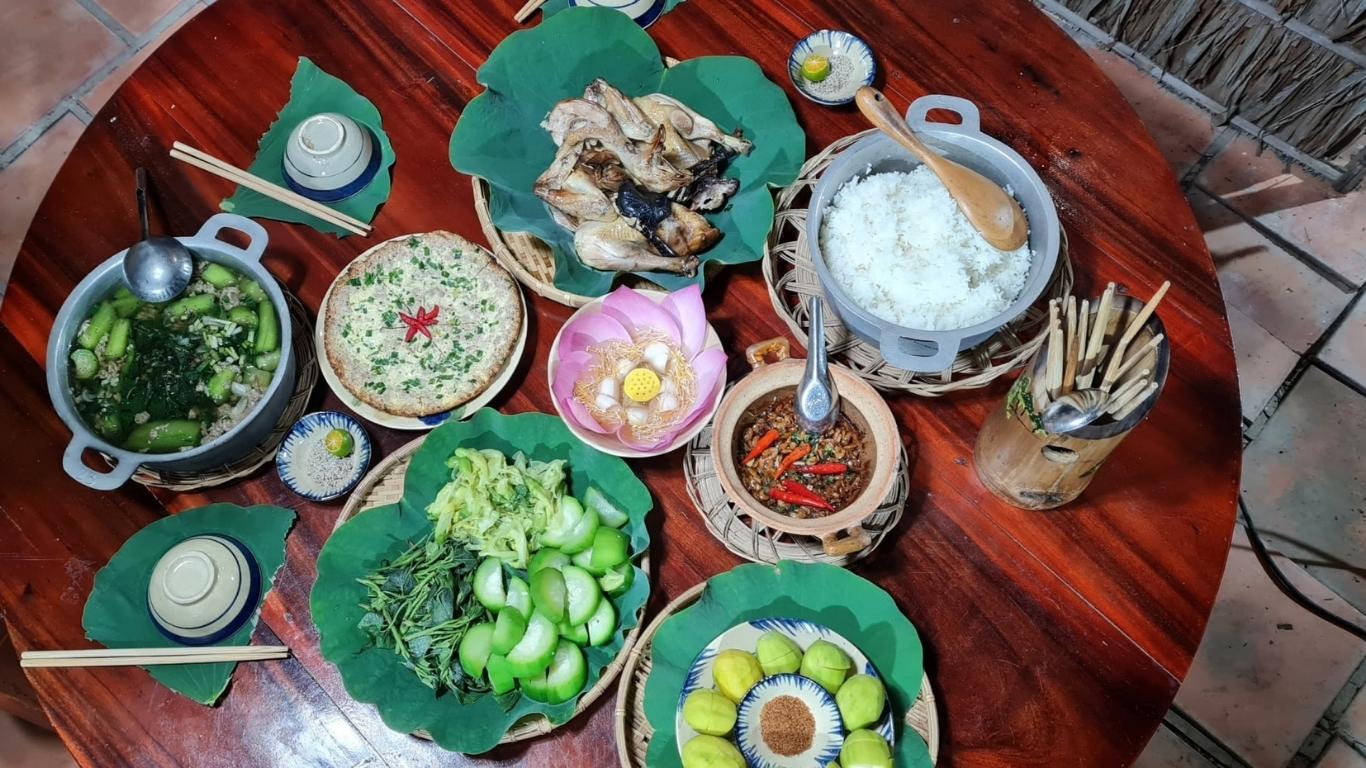 Món ăn tại Việt Mekong Farmstay