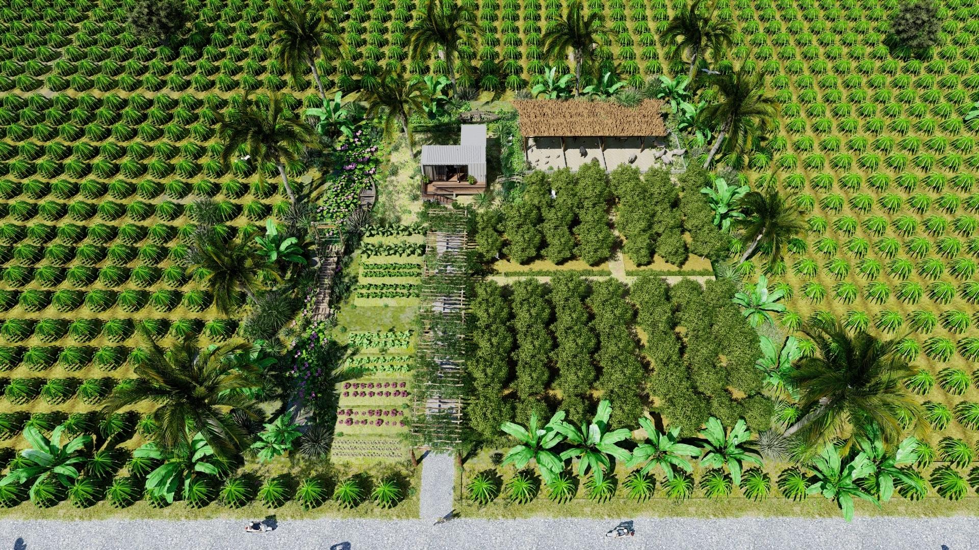 Phối cảnh 3D Hàm Thuận Farmstay