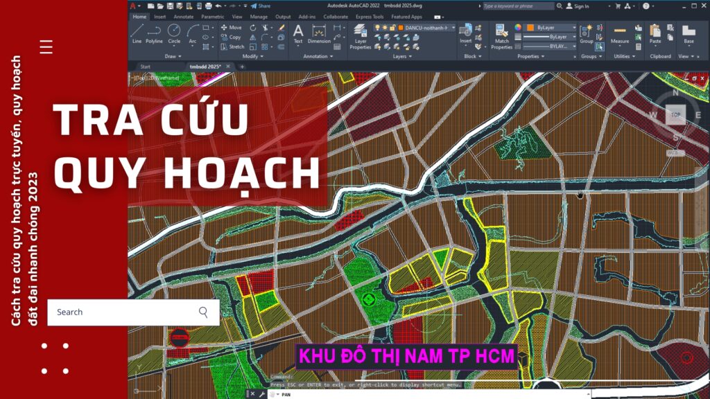 Quy hoach khu do thi Nam TP HCM Autocad